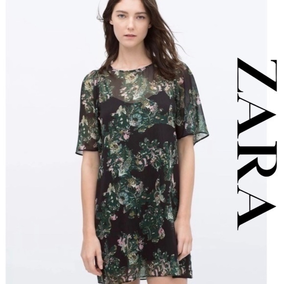 Zara Patterned Dress - Picture 1 of 5